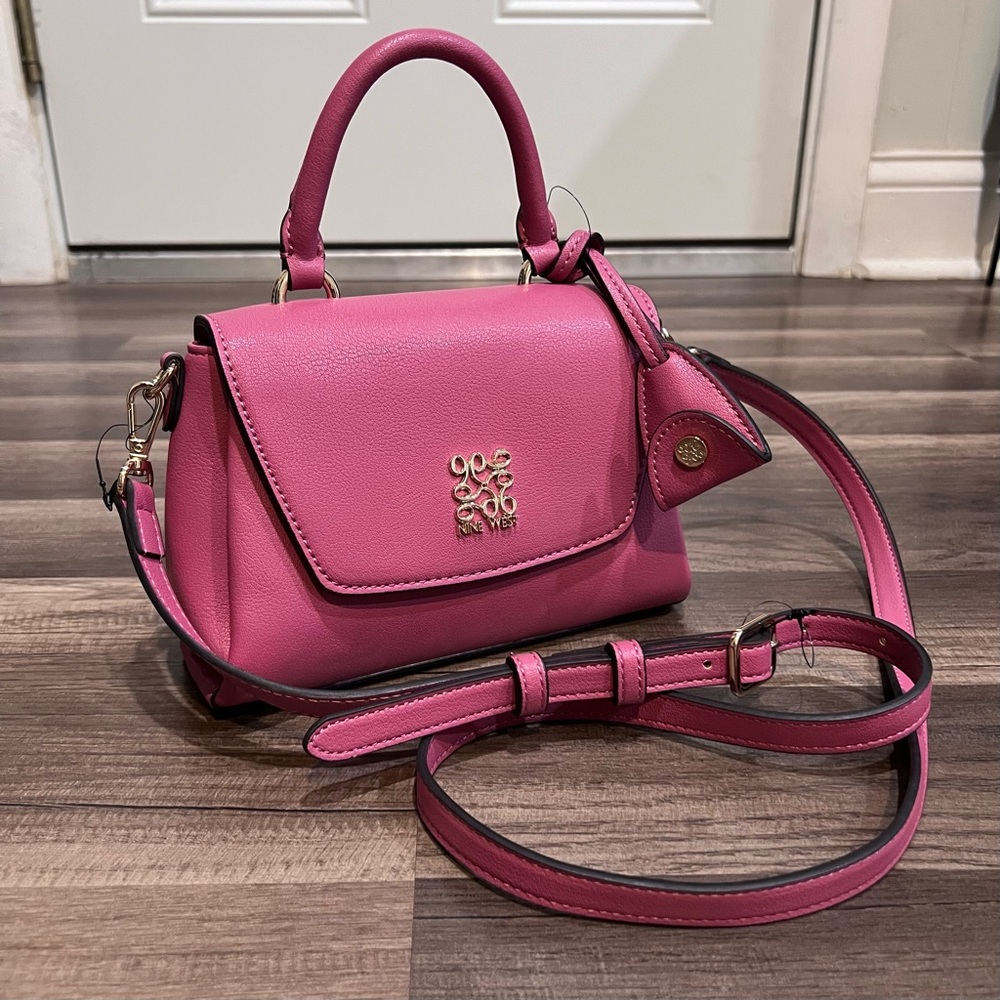 Nine West CAMAS Mini Pink Flap Crossbody Bag NWOT